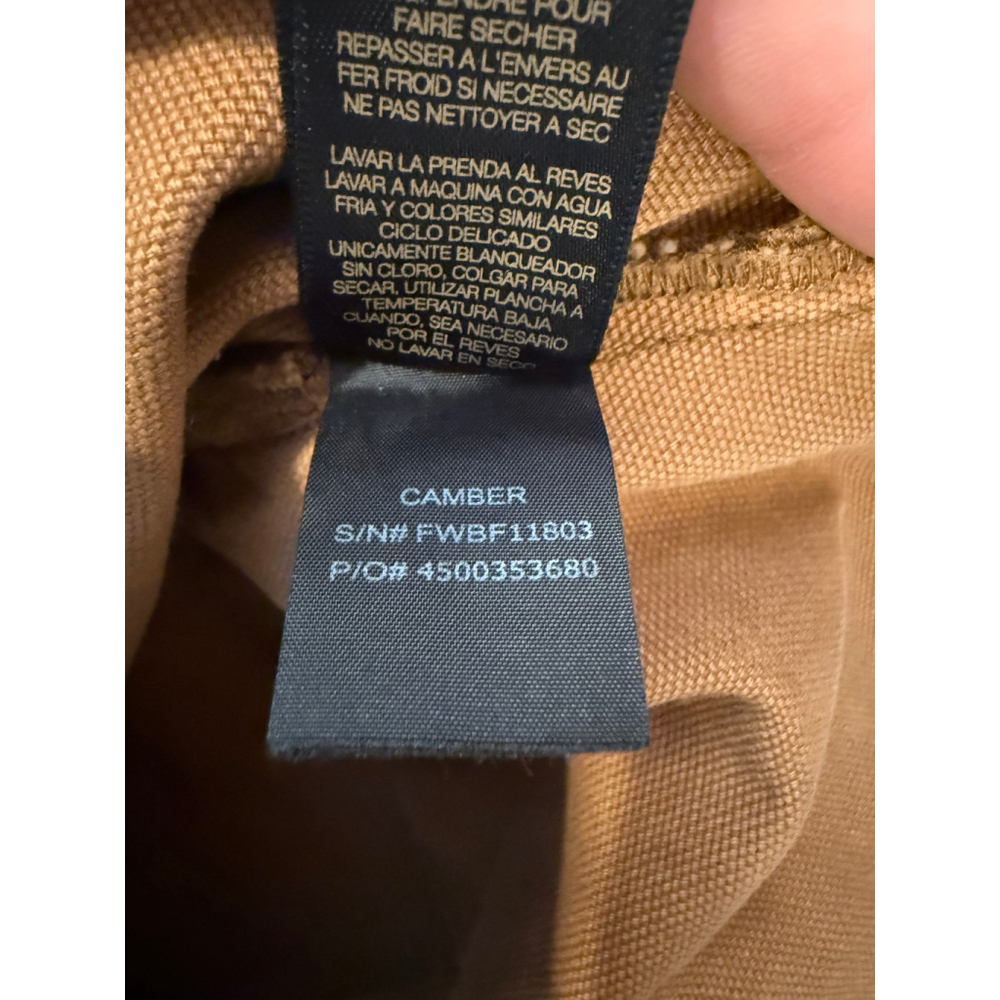 Frye Women's Nadia Trouser High-waist Wide-leg Canvas Pants Color:Nutmeg Sz 30 - Picture 10 of 10